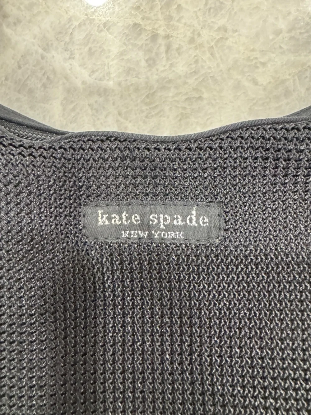 Kate Spade Black Shoulder Woven Nylon Bag Vintage Y2k